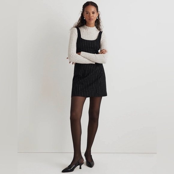 Madewell Dresses & Skirts - Madewell Wool-Blend Mini Dress in Pinstripe